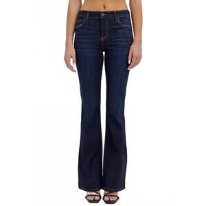 NEW CELLO mid rise flare jean in blue
